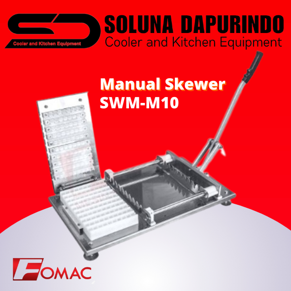 FOMAC Manual Skewer SWM-M10 / SWMM10 / SWM M10 Mesin Penusuk Sate