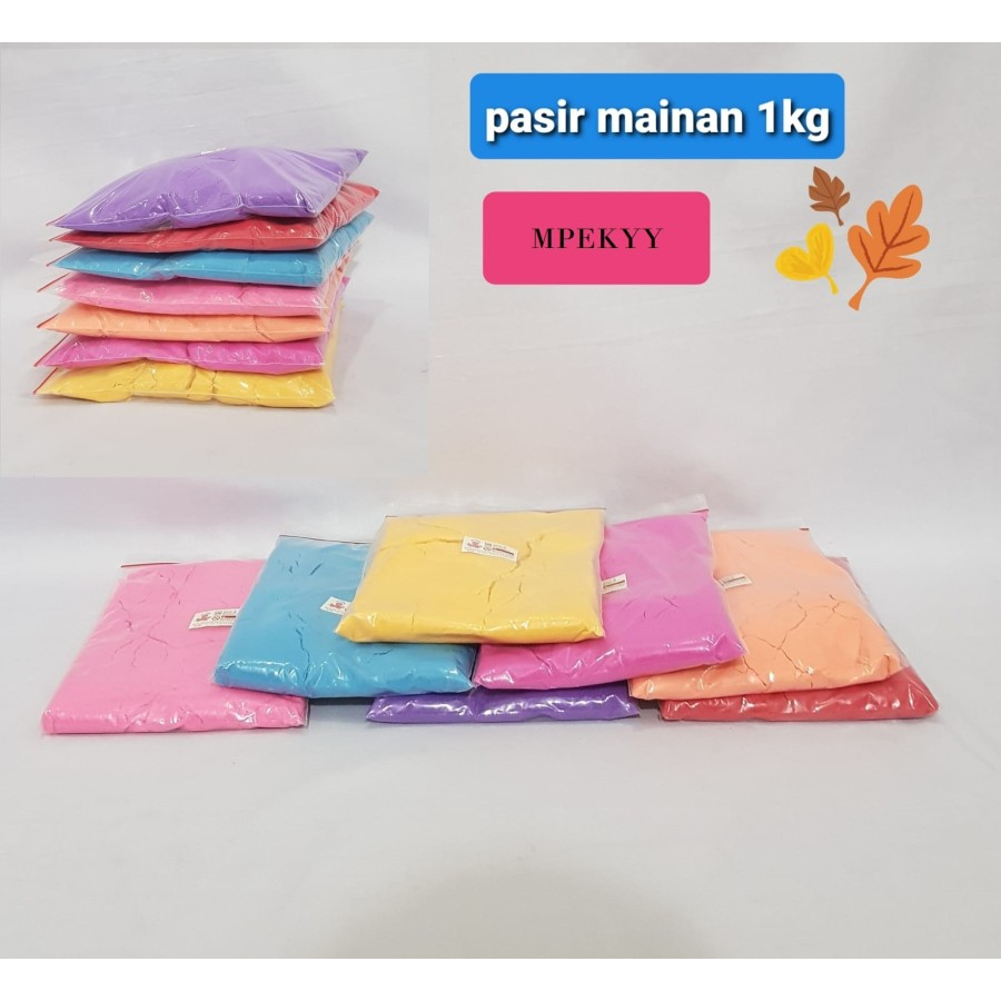 MAINAN PASIR AJAIB WARNA WARNI MAINAN PASIR AJAIB MAGIC SAND 1 KG MAINAN ANAK