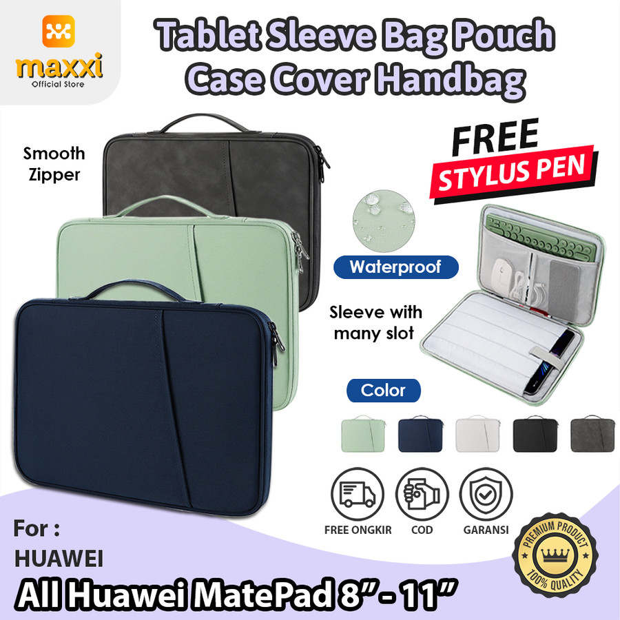Huawei MatePad Mediapad T5 T8 T10 T10s 10.4 11 2023 2022 2021 2020 Soft Sleeve Tas Tablet Pouch Clut