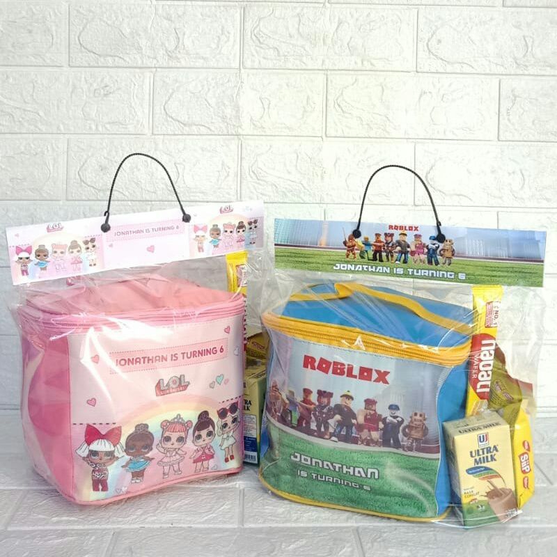 

Goodie Bags / souvenir Ulang tahun anak/ souvenir ultah/ Tas Kubus