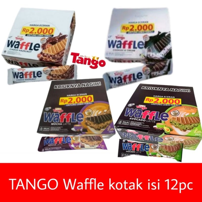 

Tango Waffle kotak hazel mocha aren avocado latte isi 12bj