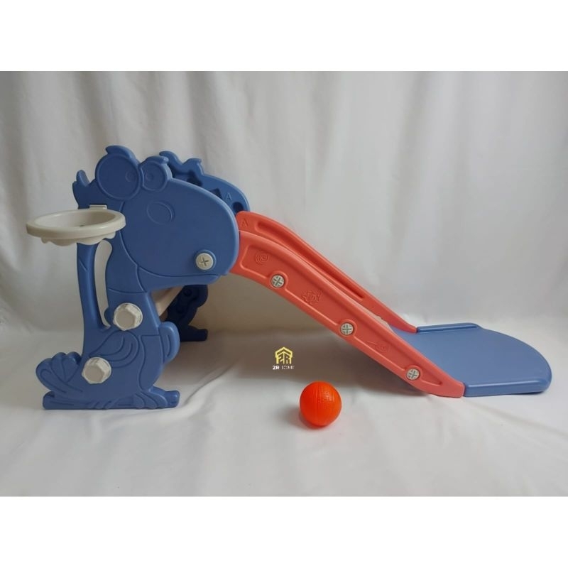 Mainan Perosotan Anak Ring Bola Basket Dino Kisubo - Seluncuran Anak