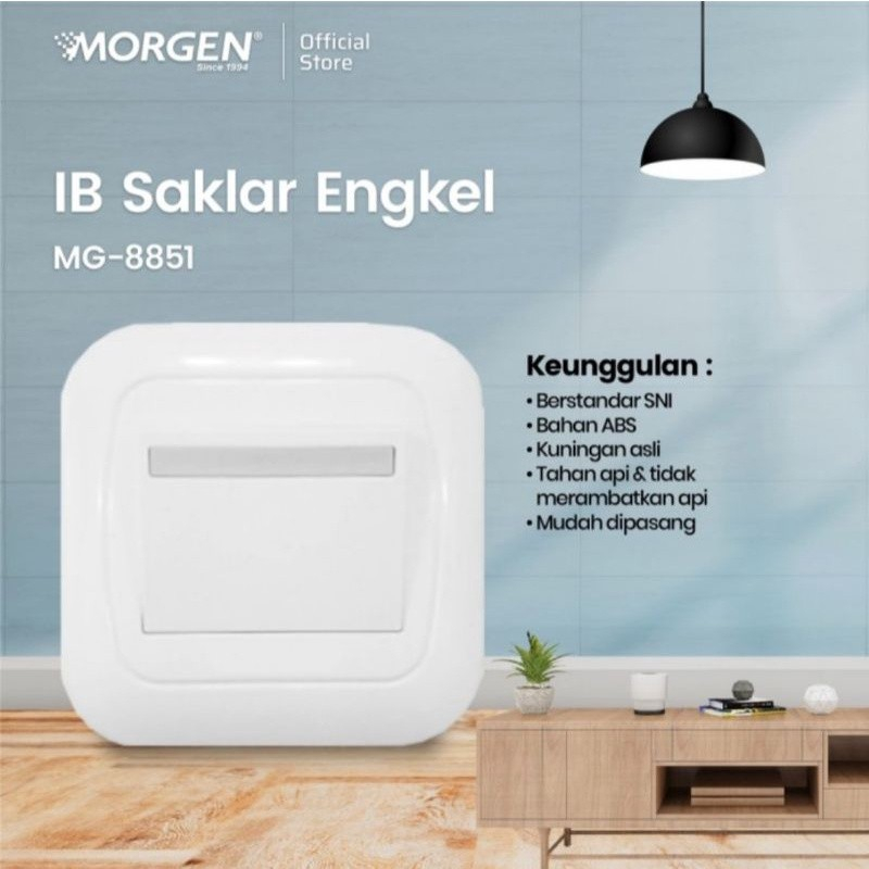 Saklar Engkel MORGEN IB Saklar Tunggal MORGEN IB - MG-8851
