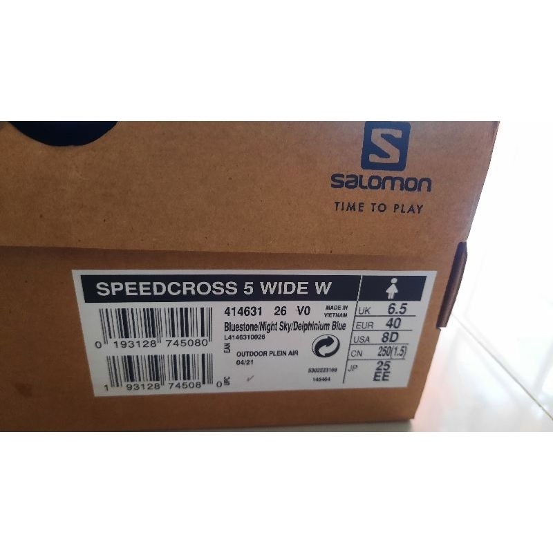 preloved sepatu salomon speedcross 5 wide W (woman series)