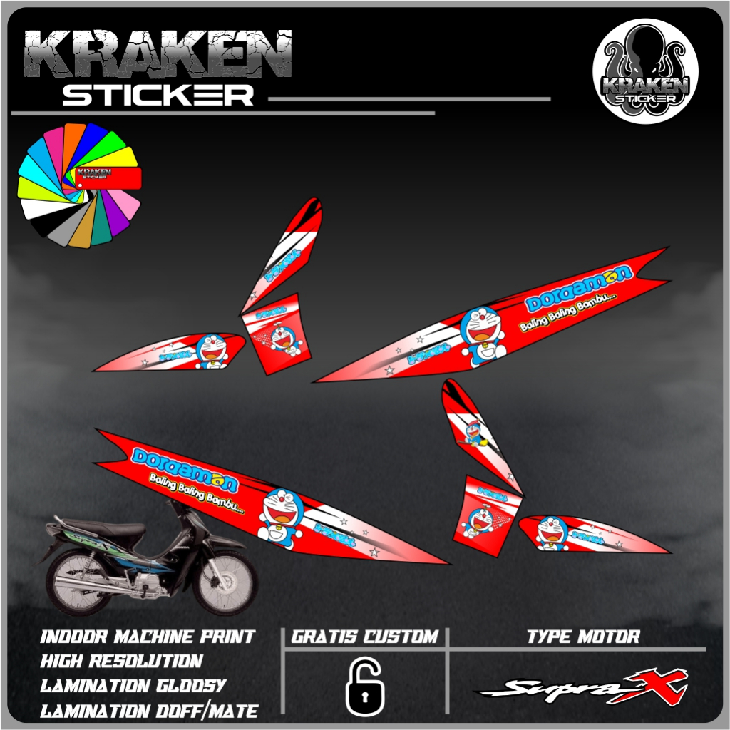 Stiker Striping SUPRA 100 Striping List HONDA SUPRA 100 code 06