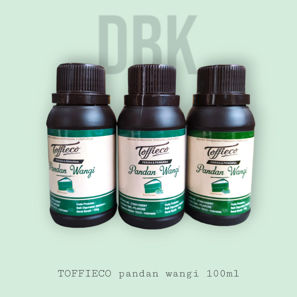 

Toffieco Pandan Wangi 100gr Pasta Pand Wangi Tofieco tofico