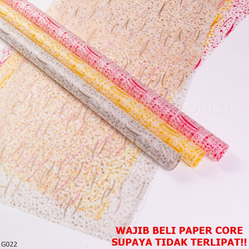 

Kertas kado / kertas Buket / Kertas Cellophane Bintik G022 ( isi 5 LEMBAR)