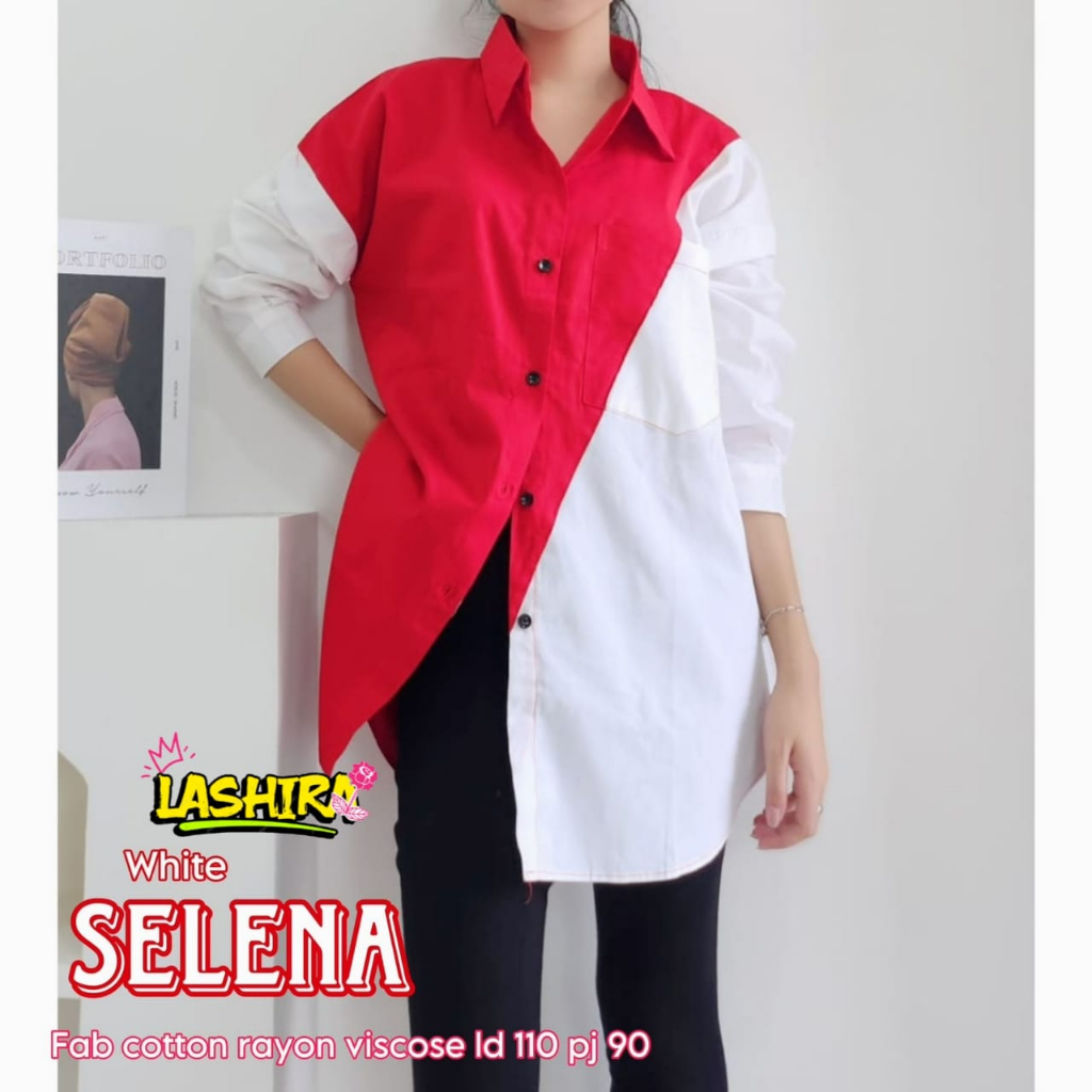 salena tunik baju kemeja atasan shirt blouse bluse pakaian perempuan wanita cewe cewek remaja dewasa