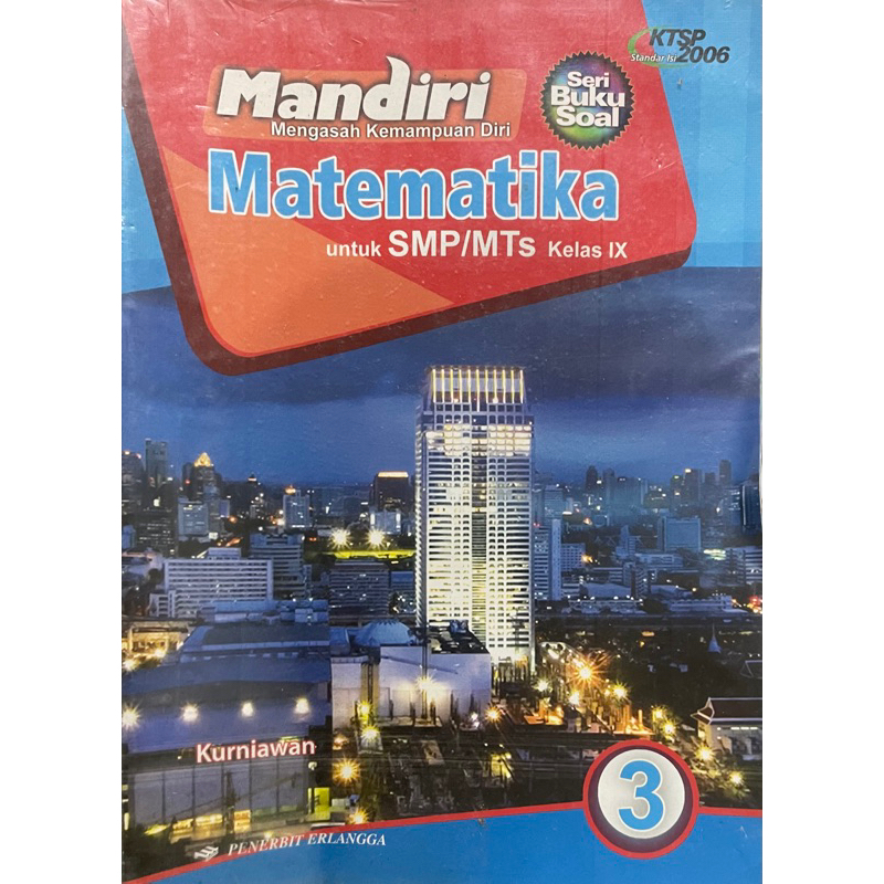 buku mandiri matematika kelas 9 - second - penerbit erlangga