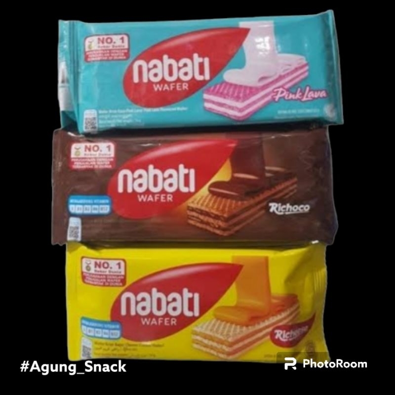 

Nabati Waffer Varian Rasa | Coklat,Keju & Pink Lava | 1 Pack Isi 20 bungkus