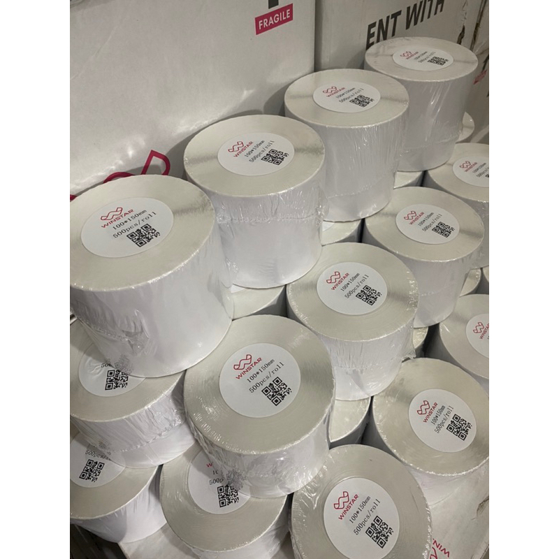 

Kertas Thermal Sticker/Label sticker thermal 100 x 150 MM Barcode UK A6 Murah