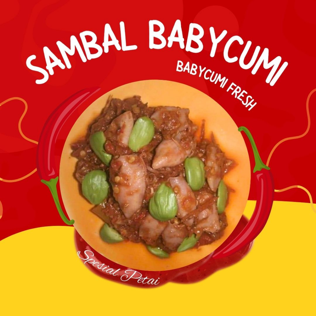 

Sambal Baby Cumi Pete, Sambal Cumi Pete Goreng, Sambel Baby Cumi campur Pete Goreng, Sambal Cumi