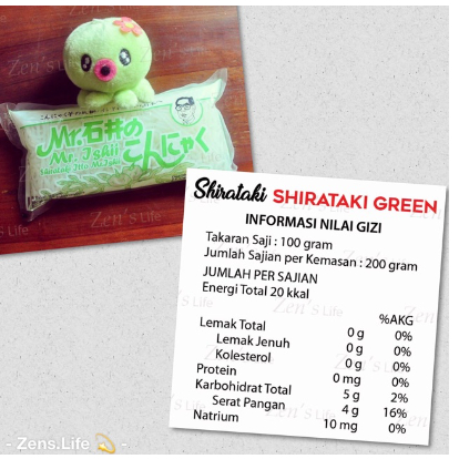 

MIE SHIRATAKI HIJAU / WET SHIRATAKI GREEN (WSG/WSH)