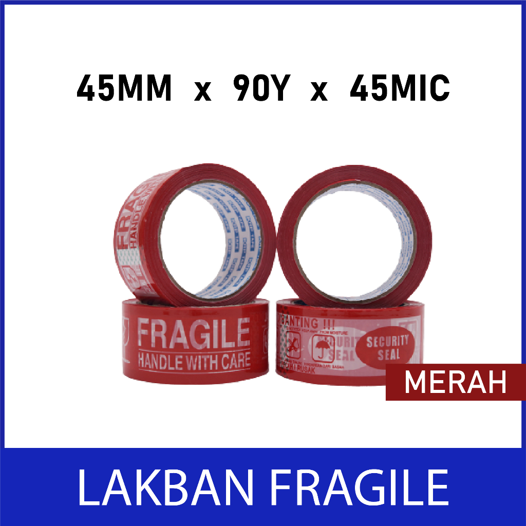 

PROMO LAKBAN FRAGILE / LAKBAN JANGAN DIBANTING 90YARD | KUALITAS DIJAMIN MEREKAT