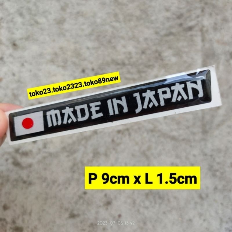stiker timbul motor made in japan stiker keren