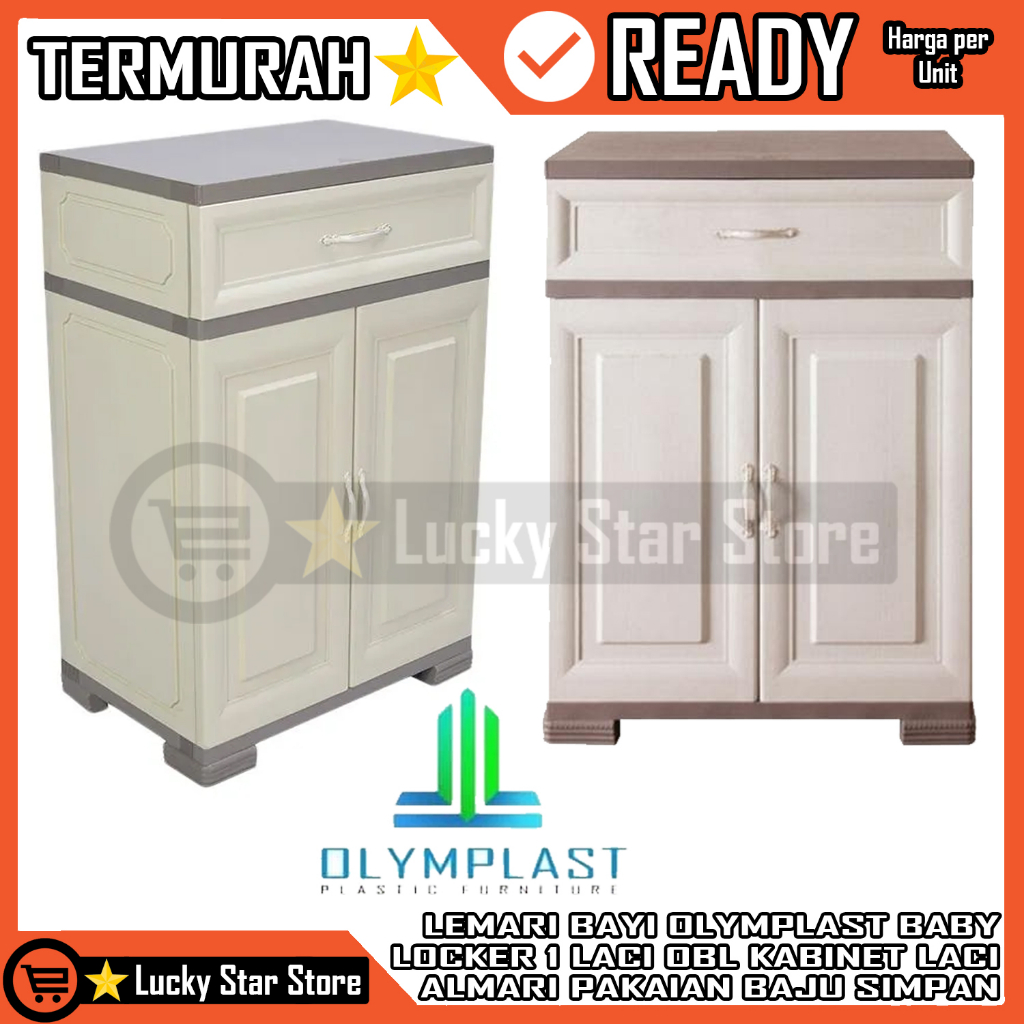 [Kargo] LEMARI BAYI OLYMPLAST BABY LOCKER 1 LACI OBL KABINET ALMARI PAKAIAN BAJU OLIMPLAST A1 OBLA1 