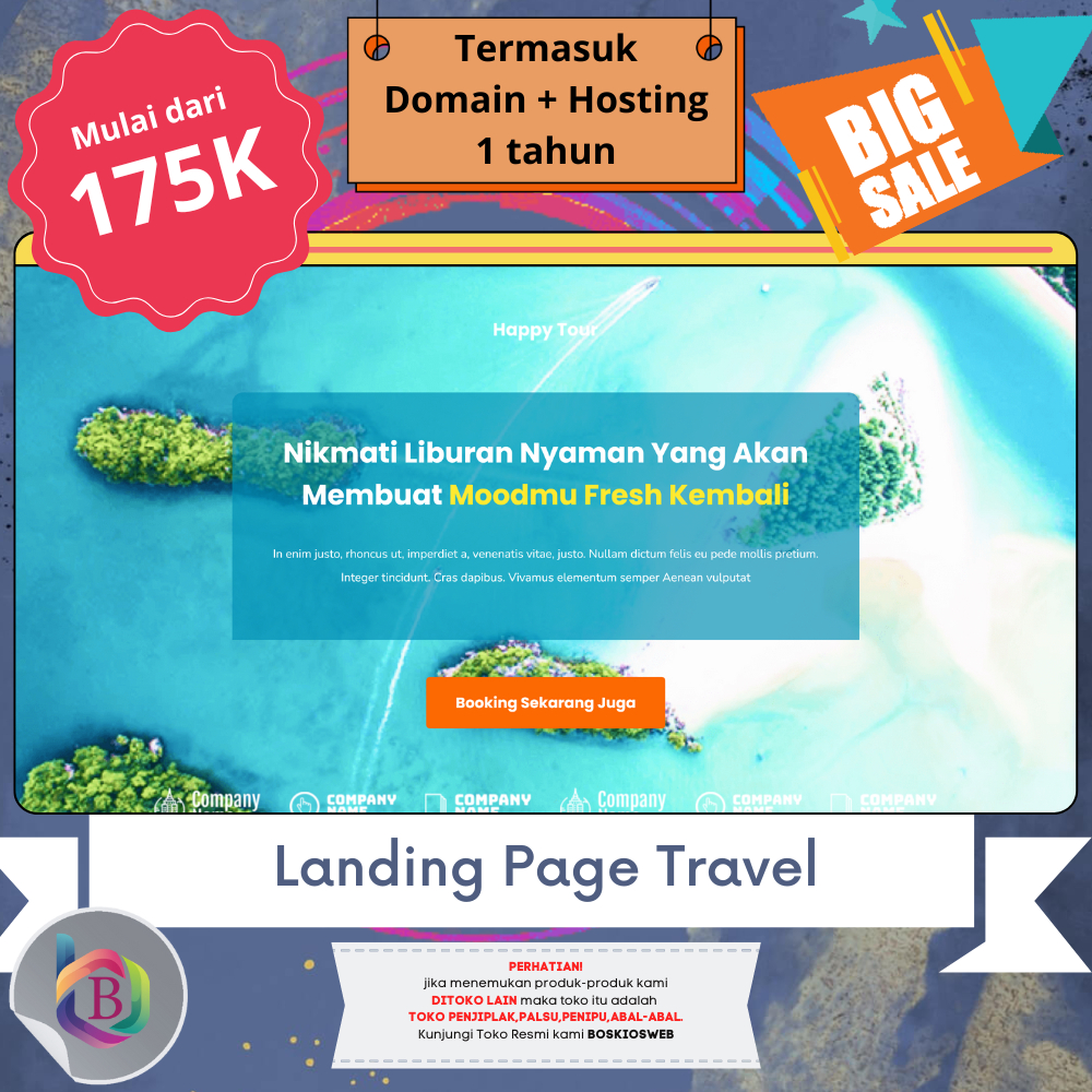 Jasa pembuatan landing page | Landing page murah | landingpage | Landing page Travel | jasa pembuata