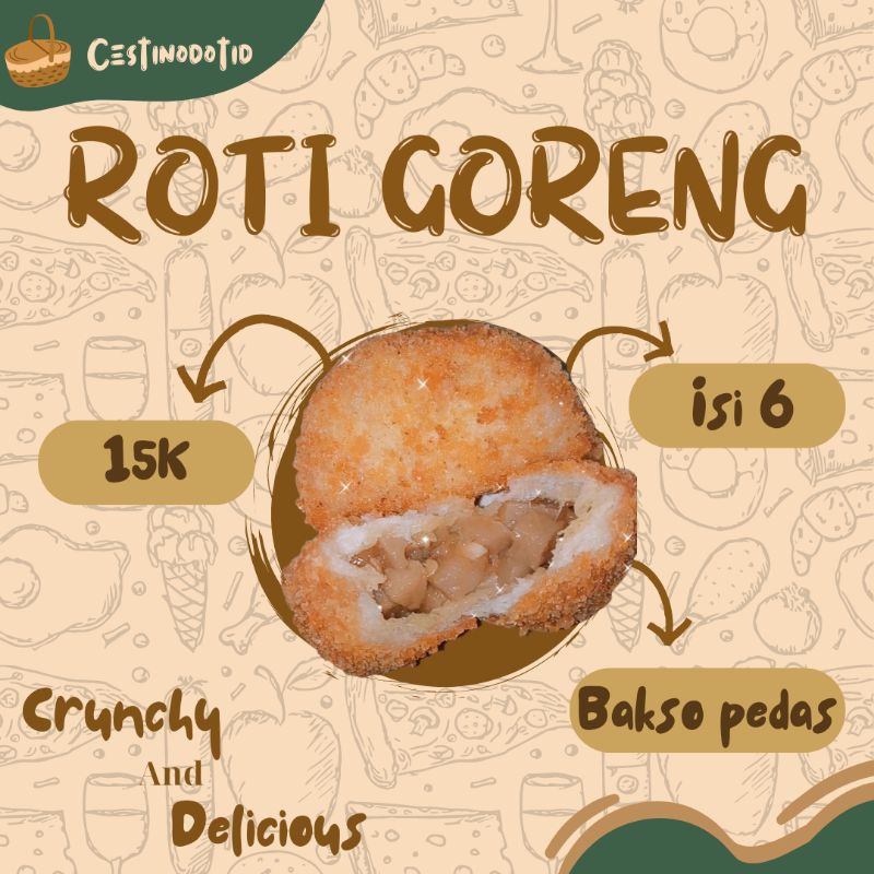 

CestinoFood | [6pcs] Roti Goreng