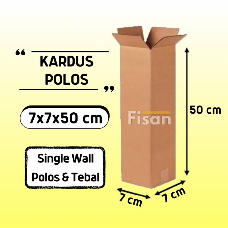 

Kardus Panjang Polos Coklat 7x7x50 cm