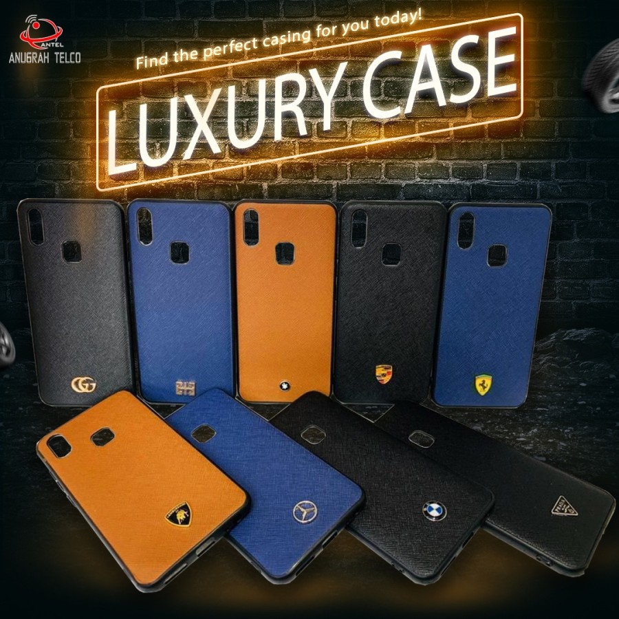 Samsung A51 A31 A50 A50S A70 A20S A11 A10S A21S A01 A80 Leather Case Logo BMW Leather Emboss