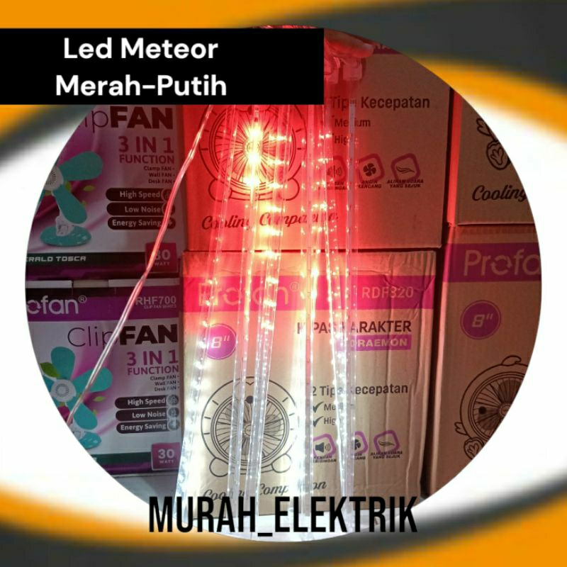 Lampu Meteor Ranibow 8 Batang Lampu/Lampu Meteor warna warni/lampu meteor merah putih