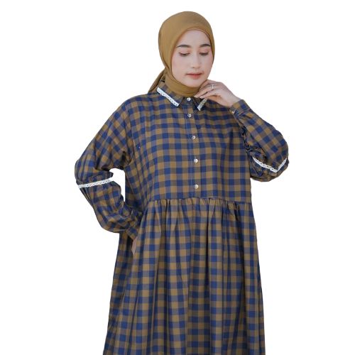 Adiba Maxy by Vente Daily Dress Gamis Wanita Remaja Dewasa Kotak