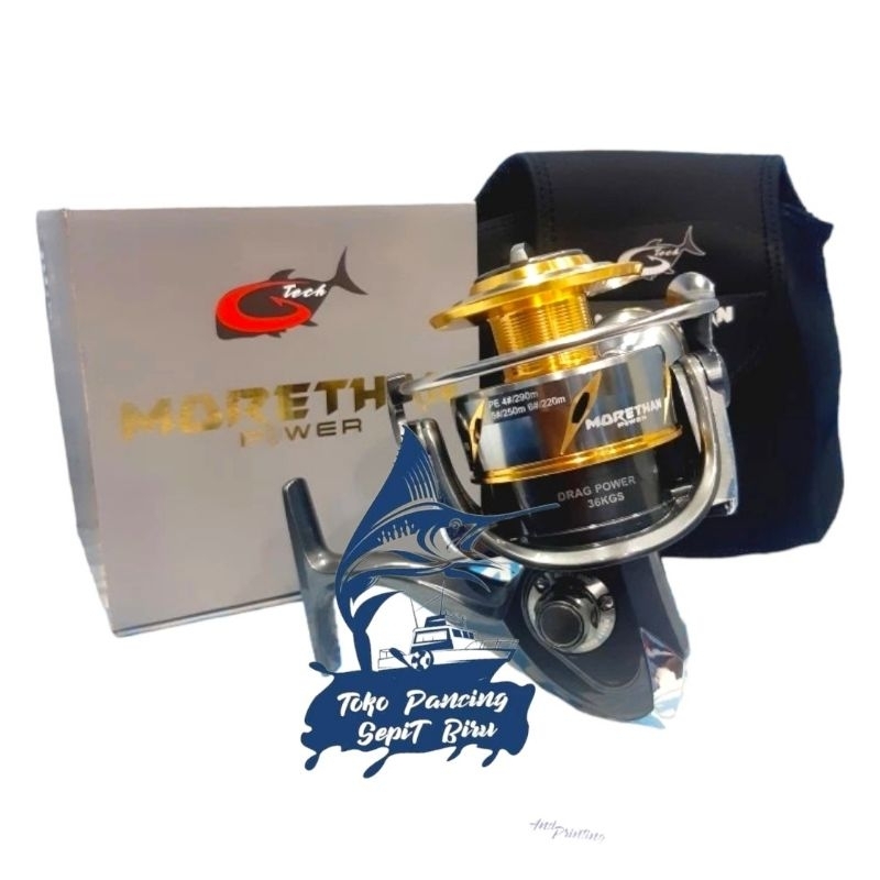 REEL PANCING G TECH MORETHAN POWER SW 10000PG POWER HANDLE DRAG 36KG