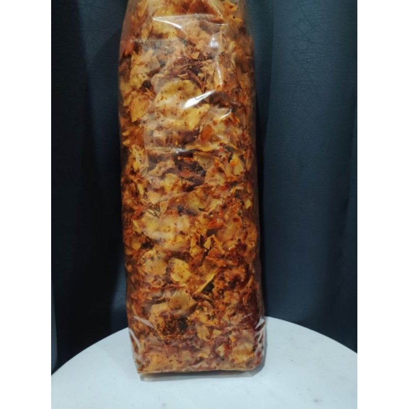

Keripik keriting gurih pedas manis BEST SELLER