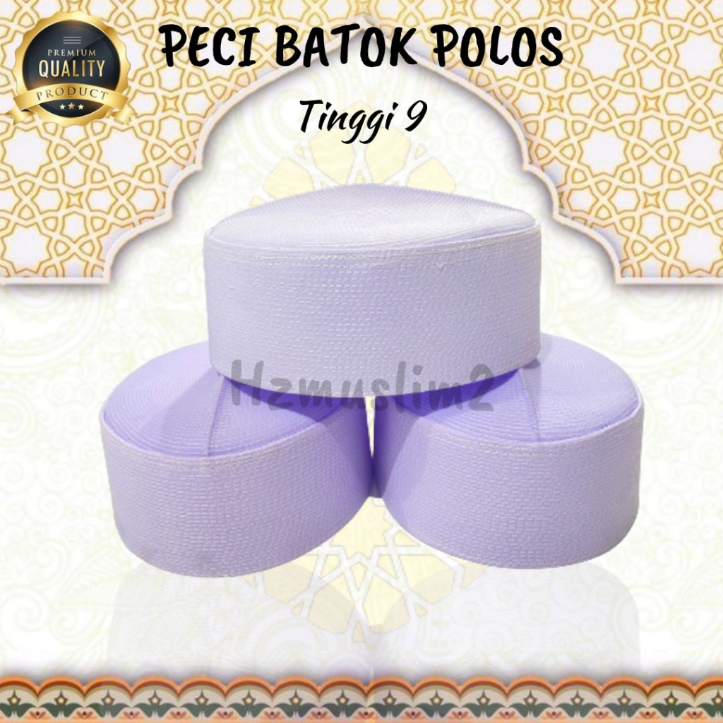 Peci Batok Pendek Atau Peci Batok Putih Tinggi 7 Dan Tinggi 9 Peci Batok Pendek Putih Terbaik