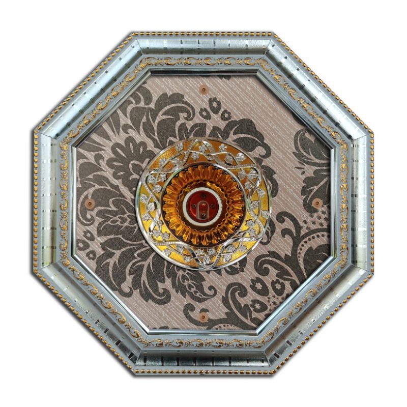 ORNAMEN PLAFON PVC PENTAGON 30 X 30 CM