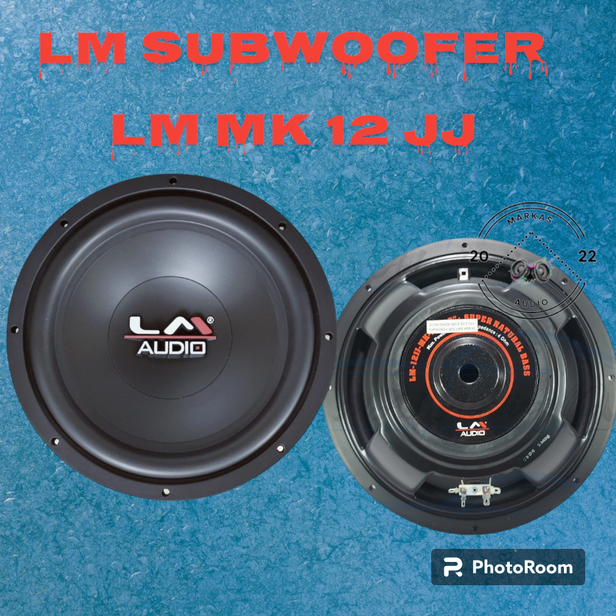 Subwoofer audio mobil 12" 12 " inc inch inchi lm audio LM-12JJ-MK-II LM12JJ LM 12JJ LM 12 JJ MK II