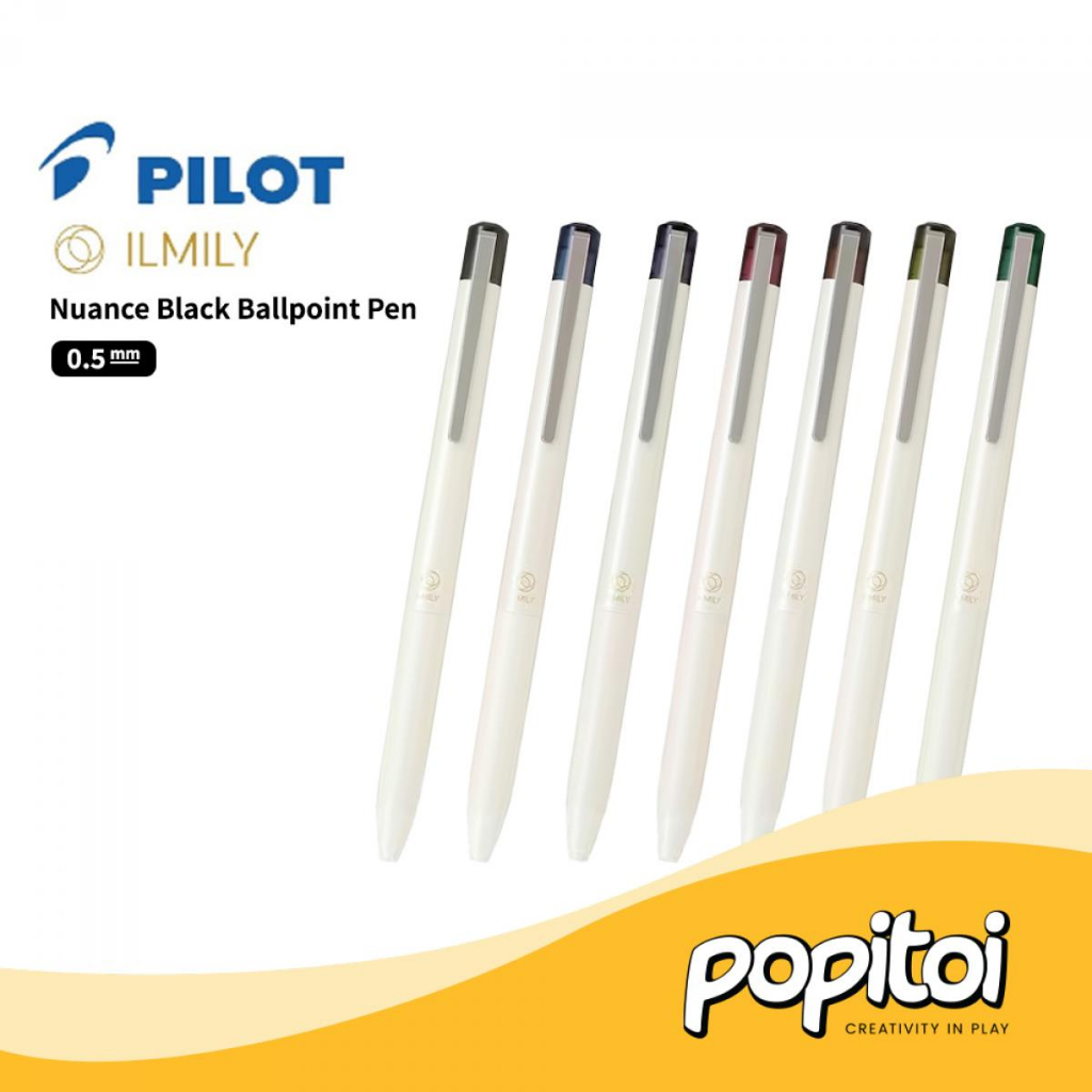 

Pilot ILMILY Nuance Black Ballpoint Pen 0.5 mm Pulpen Gel