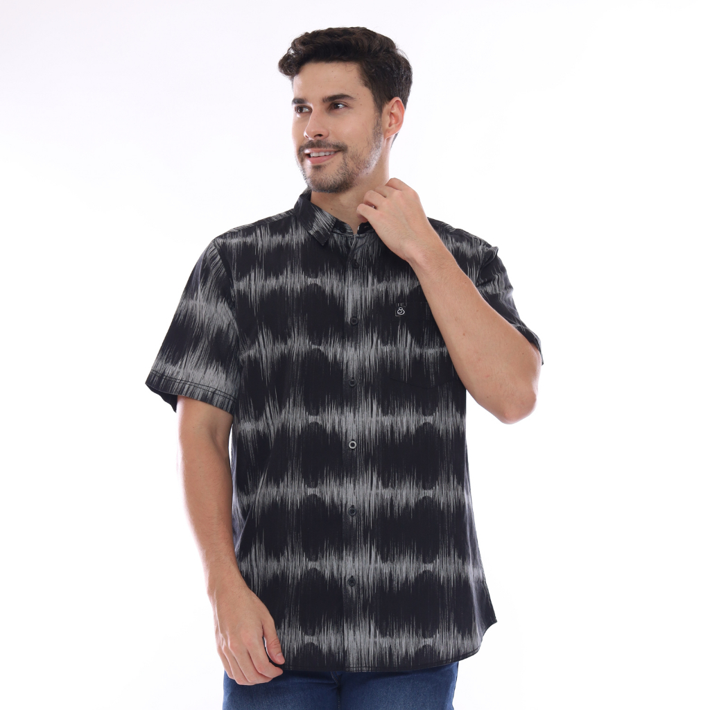 Juice Ematic Kemeja Lengan Pendek Pria Soundy Planet Surf