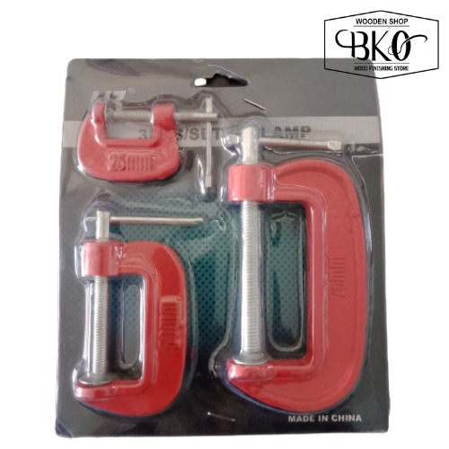 Klem C Set 3 Pcs Catok Clamp 1 2 3 inch.