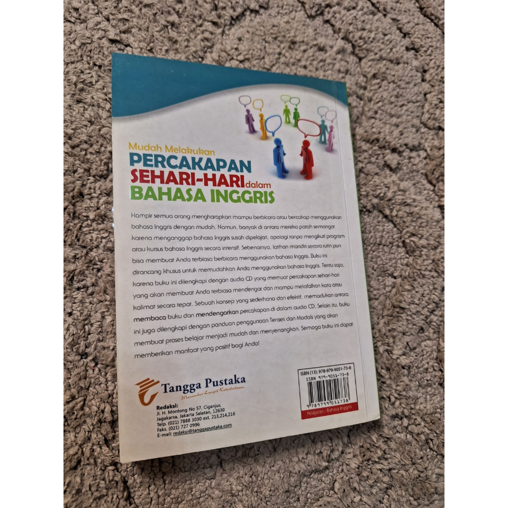 

buku bekas belajar bahasa inggris percakapan sehari hari