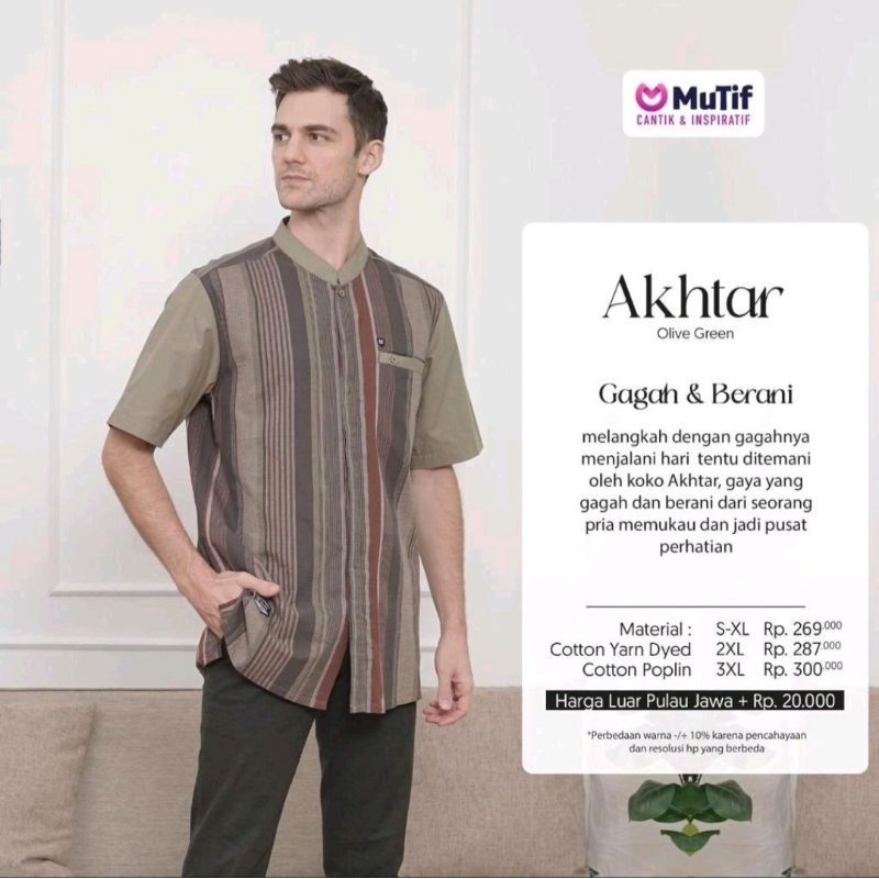 baju koko dewasa mutif