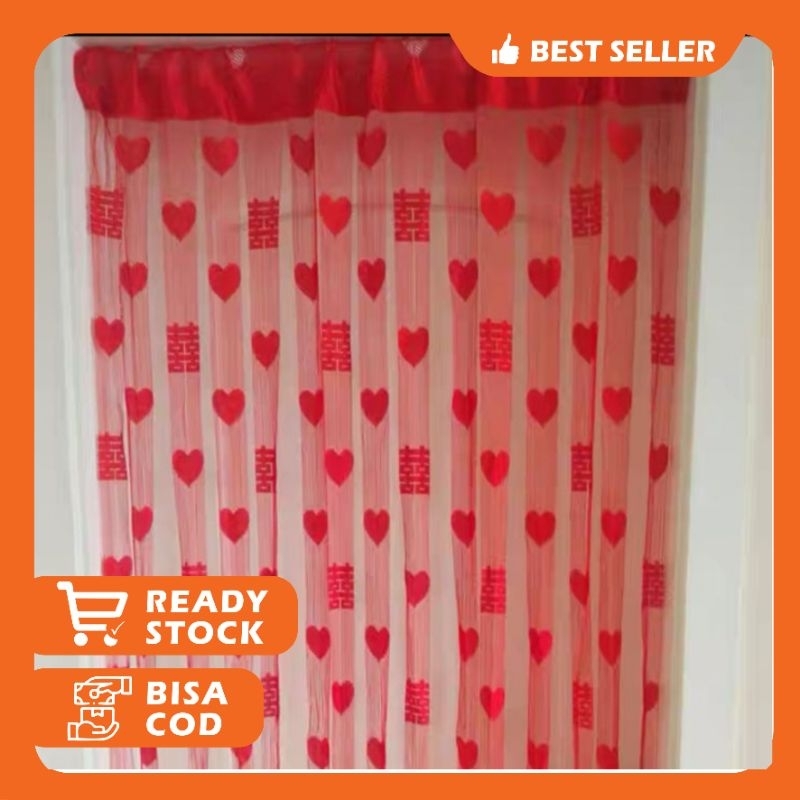 Tirai Pintu kamar sangjit love, Tirai pintu kamar merah