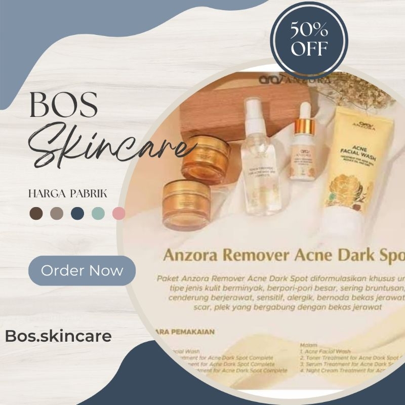 anzora remove acne dark spot/ anzora ads/ paket ads anzora skincare