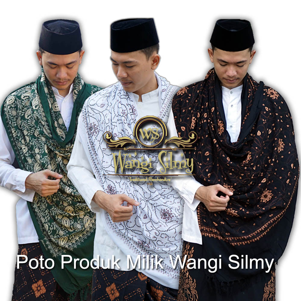 Sorban Ar-rida solo motif kasmiri Printing Grade A - Sorban Rida Panjang Hijau Tua - Sorban habib