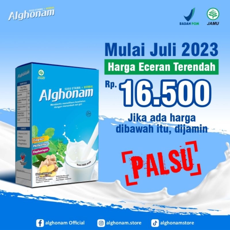 

Susu etawa Alghonam 200 gr