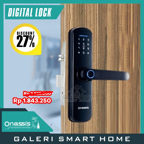Digital Lock ONASSIS T1 PRO Kunci Elektronik Kunci Digital Smart Digital Door Lock