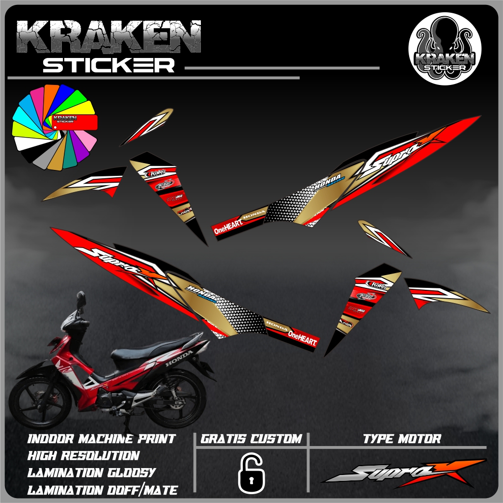 STRIPING SUPRA X 125 2008 STIKER SUPRA X 125 STICKER LIS LIST SUPRA X 125 2008 CODE 05