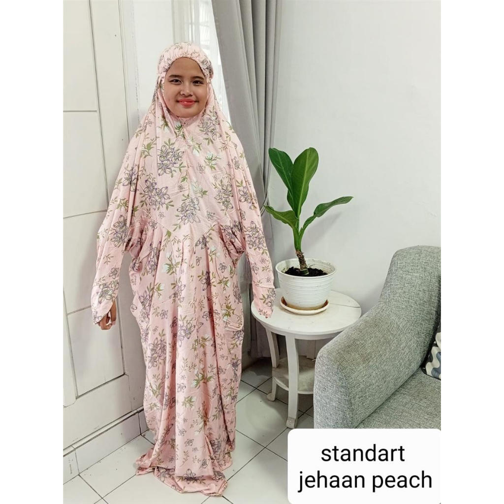 mukena terusan jumbo | mukena terusan standar | mukena terusan extra jumbo