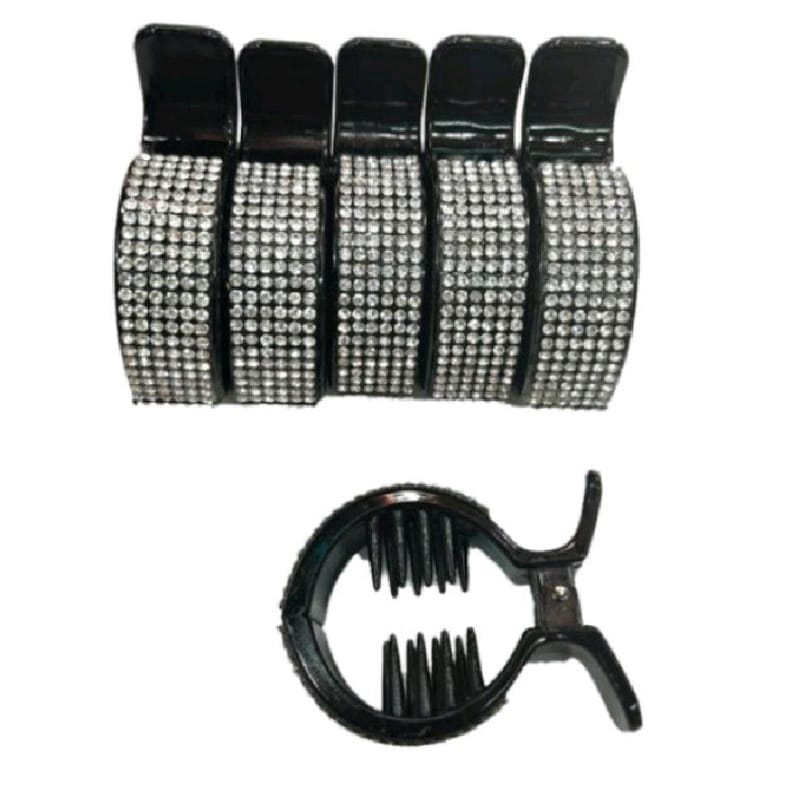 Jepit rambut permata impor setengah rambut korea