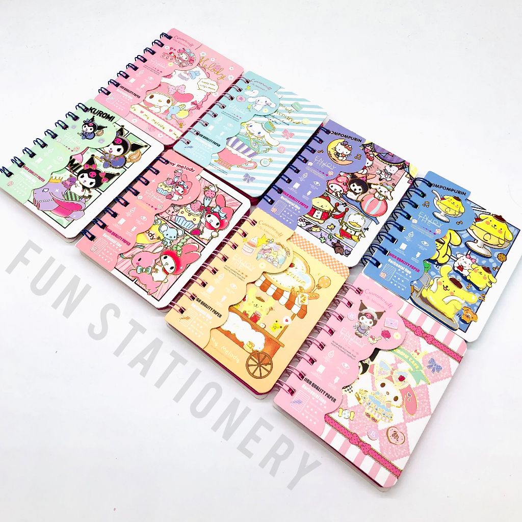 

NOTEBOOK SPIRAL FANCY SANRIO W-004/8806 / BUKU KUROMI MELODY