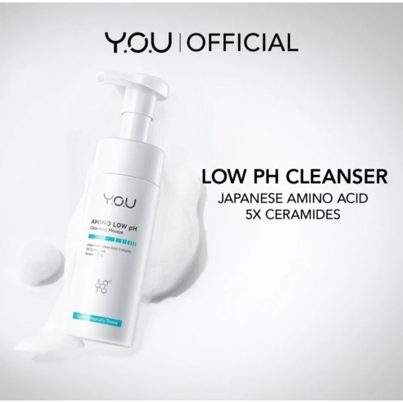 

YOU Amino Low PH Cleansing Mouse 150ml 5X Ceremaids | Pembersih wajah