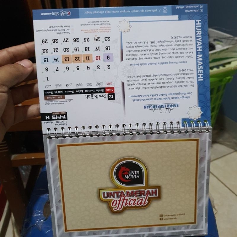 

kalender meja hijriyah plus masehi terbaru