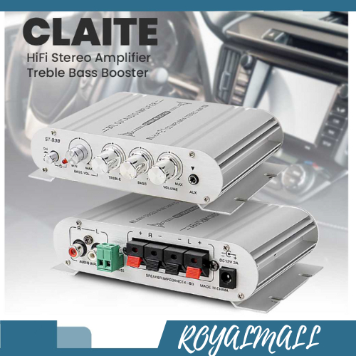 HiFi Stereo Amplifier Treble Bass Booster / Amplifier Ampli Speaker Spiker Speker Aktif Stereo Subwo