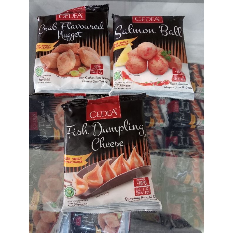 

Cedea Crab / Salmon / Fish Dumpling Cheese 200g HALAL