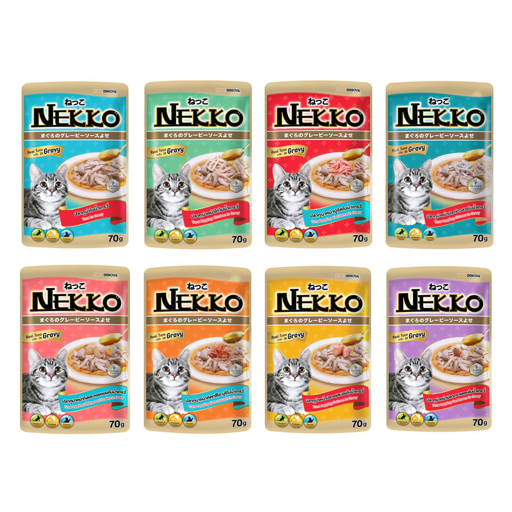 NEKKO POUCH 70gr MAKANAN KUCING SACHET